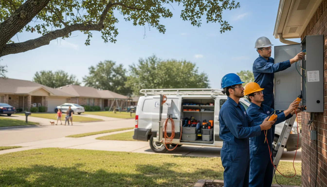 Certified electrician providing emergency electrical services in Montour, IA
